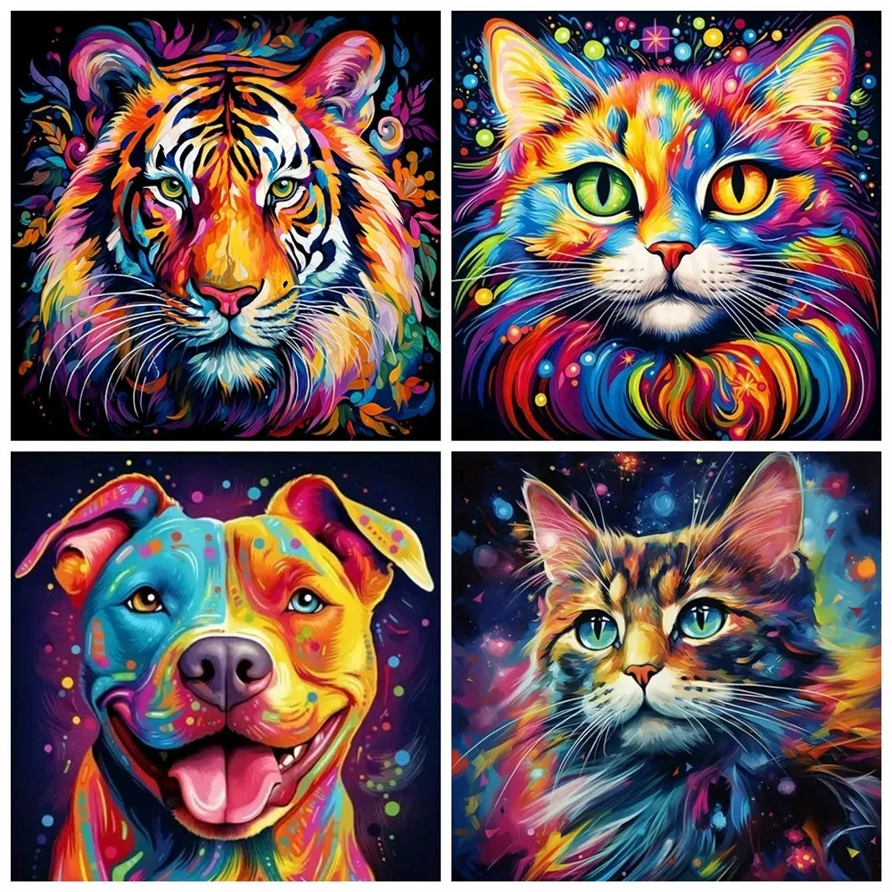 Полный AB Diy Алмазная картина Животное Вышивка Картина Мозаика Подарок Искусство Рукоделие Ювелирные изделия Наборы для вышивки крестом Алмазная вышивка