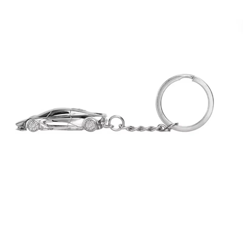 Diecast 1/87 scale Jaguar C-X75 alloy car model keychain keychain Collectible Static Pendant Gift Toy