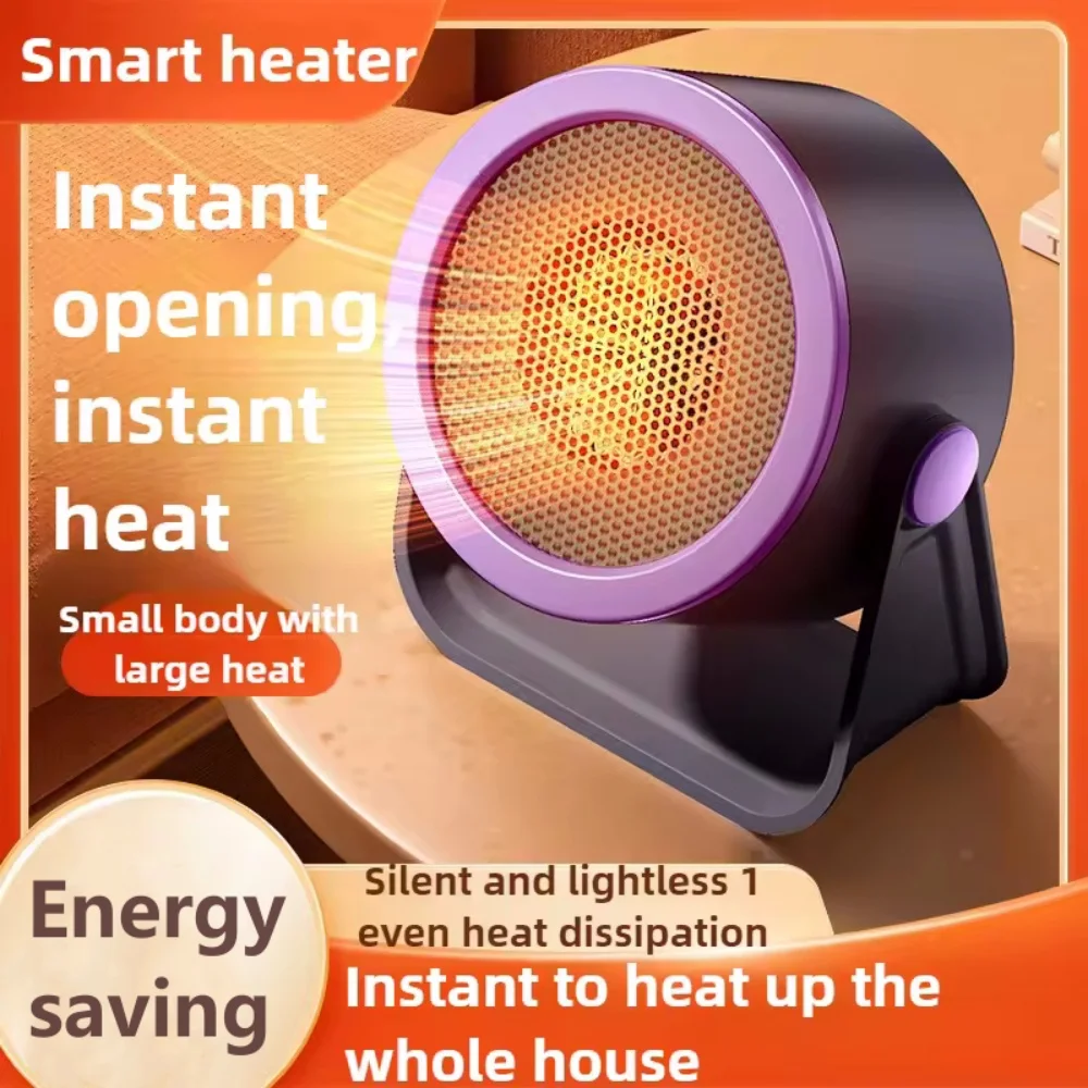 Soplador de aire caliente de bajo consumo, soplador de aire caliente portátil de escritorio, Mini ventilador, estufa, calentador cálido, calentador de ahorro de energía de bajo ruido