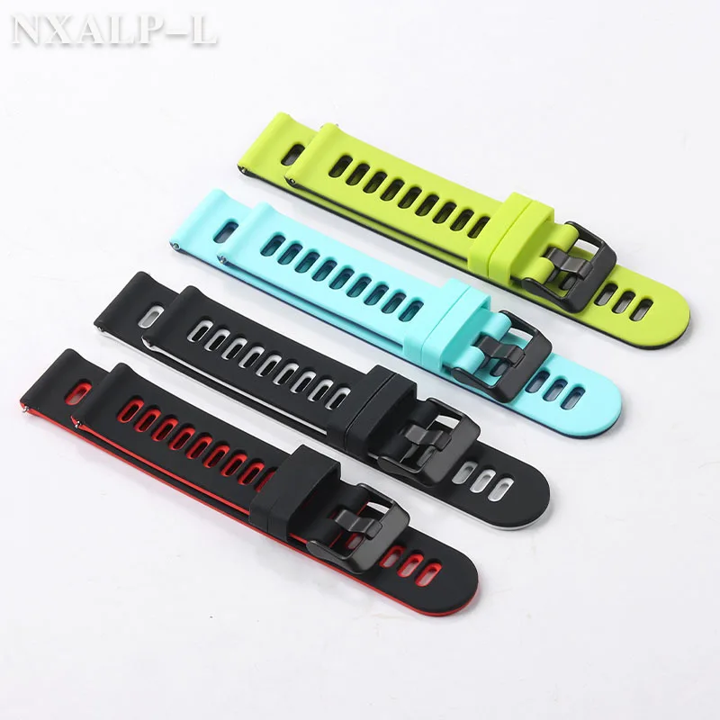 Ремешок силиконовый для Garmin Fenix, быстросъемный браслет для Samsung Galaxy, Huawei, умные часы, 20 мм 22 мм