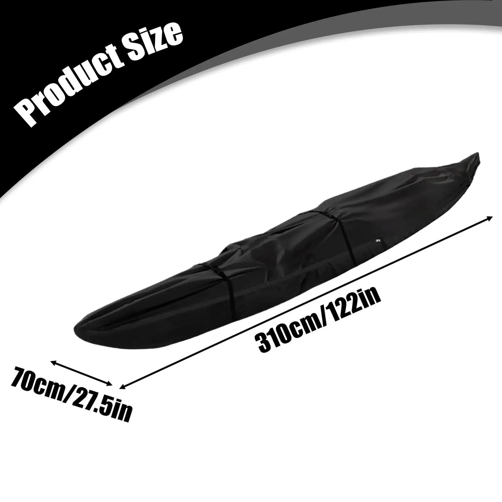 Copertura impermeabile per kayak Copertura per canoa Uomo Donna Adulti Cerniera Accessori portatili Protezione per pesca sportiva in interni Viaggi