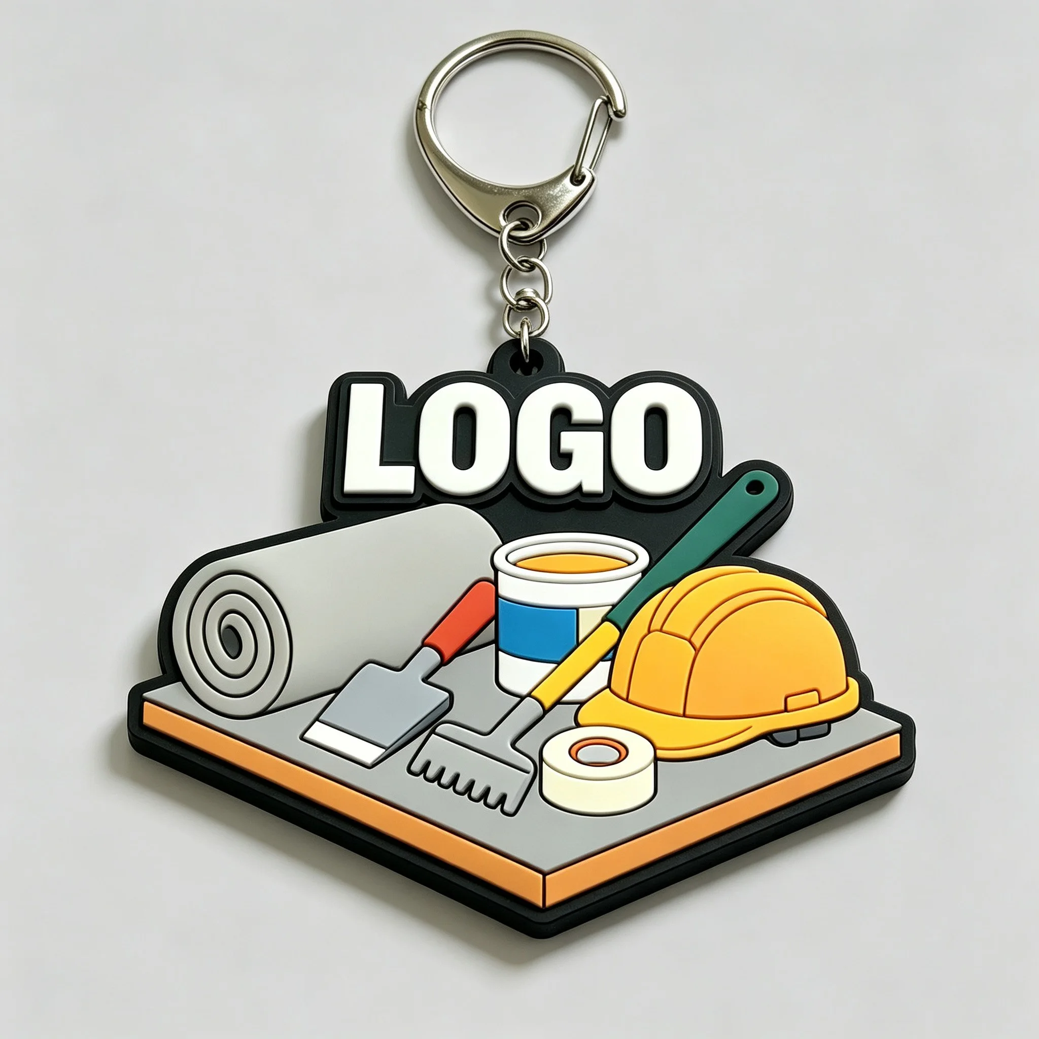 Personalized Toy Business Gifts 3D/2D Soft Pvc Keychain Multifunction Bag Pendant Keychain