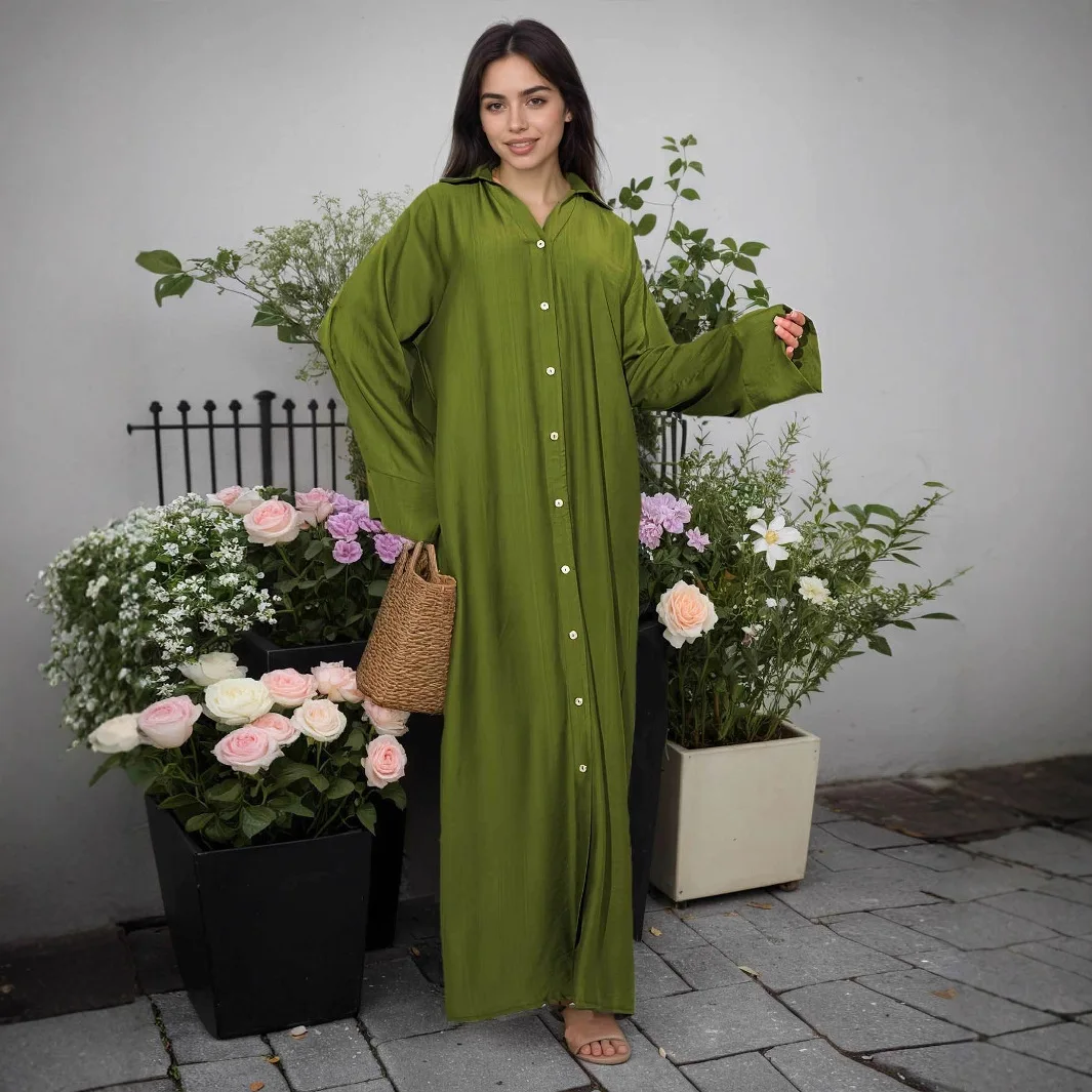 

Дубай Скромные мусульманские абайи Открытое платье Абая Рубашка Халат Исламская женская одежда Оптовая продажа Открытые кардиганы Платья