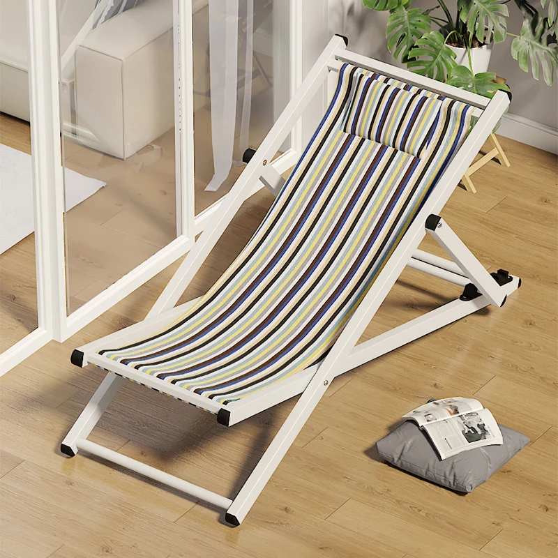 Portátil Folding Lounge Beach Chair, Leisure Canvas Chair, Varanda, Lunch Break, Relaxe Silla, Mobiliário de exterior, WKOC