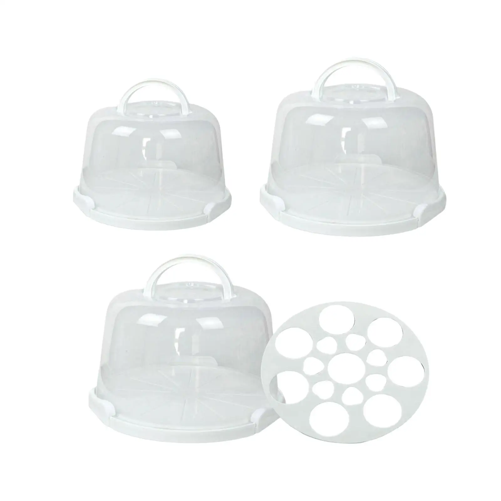 Cake Carrier with Lid Muffin Tart Cookie Dessert Keeper for Camping Dishes