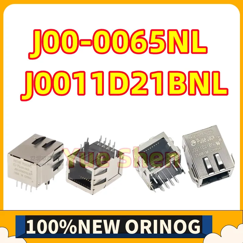 

10PCS/ J00-0065NL J0011D21BNL New Ethernet Network Interface RJ45 Socket with Lamp and Filter Network Port Connector