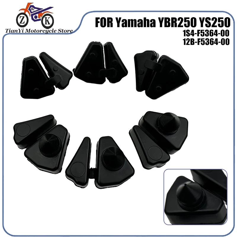 Bloque de goma amortiguador para buje de rueda trasera, 6 piezas, para motocicleta Yamaha YBR250 YS250, pieza de repuesto para piñón amortiguador 1S4-F5364-00