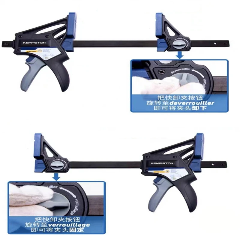 4Inch Wood Working F Clamp Clip Quick Ratchet Heavy Duty Woodworking Bar Clamps Kit DIY Carpentry Hand Tool Gadget