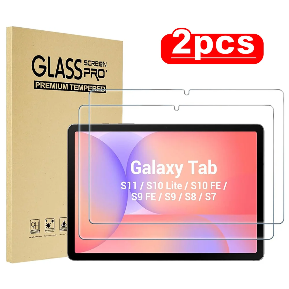 

Tempered Glass Screen Protector For Samsung Tab S10 FE 2025 S9 FE 10.9" Tab A9 Plus S7 S8 11 inch A9 8.7 A8 10.5 S6 Lite 10.4"