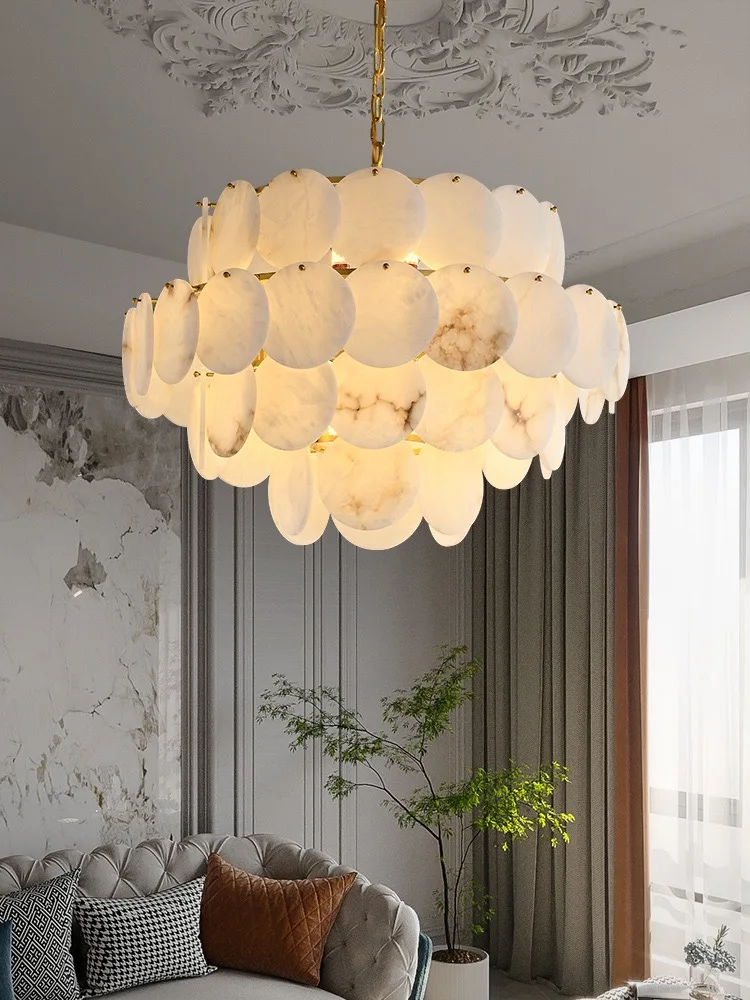 

Luxury Natural Marble Design Modern Chandeliers For Living Room Bedroom Dining Room Kitchen Ceiling Pendant Light Lustre Fixture