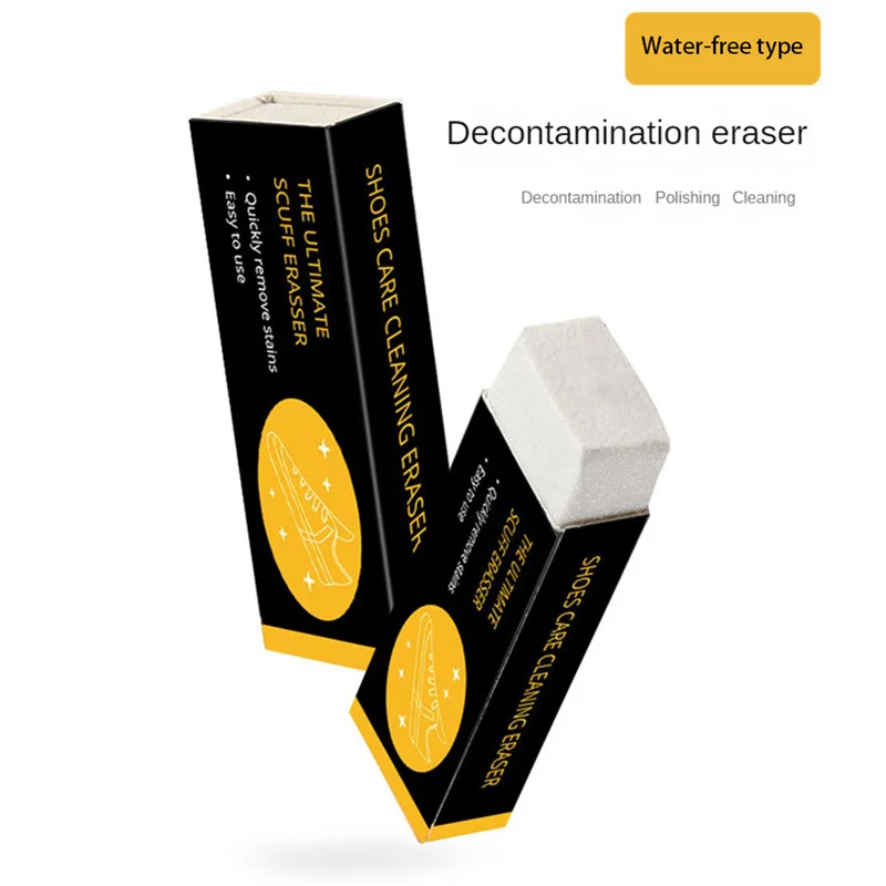 Multifuncional Shoe Polisher, Stain Removal Rubber, Branco e Preto, Produtos Domésticos, Pequeno, Conveniente