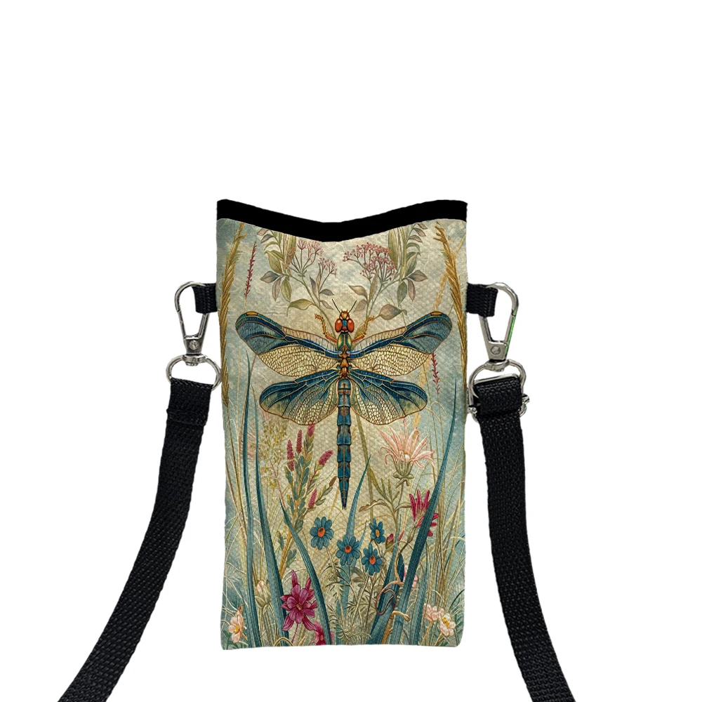 

Dragonfly Shoulder Bag High QualityPhone Bag with Adjustable Strap, Casual Style Women's Wallet Bag3.26