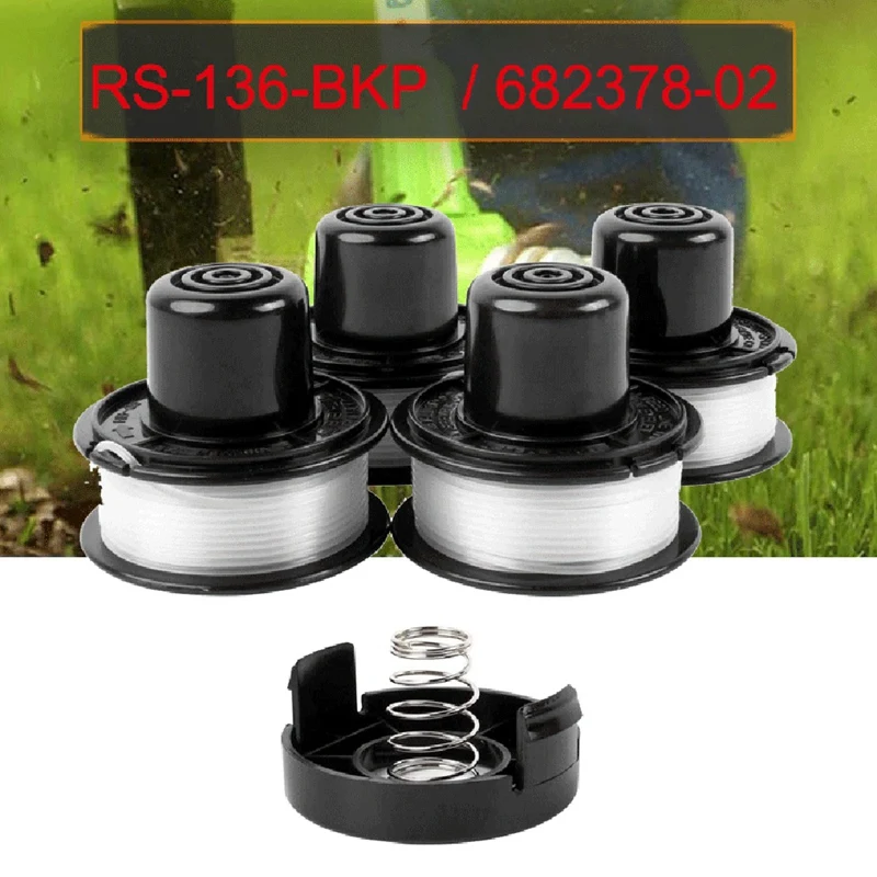 10PCS Lawn Mower Accessories RS-136-BKP/682378-02 Replacement Spool Mowing Head