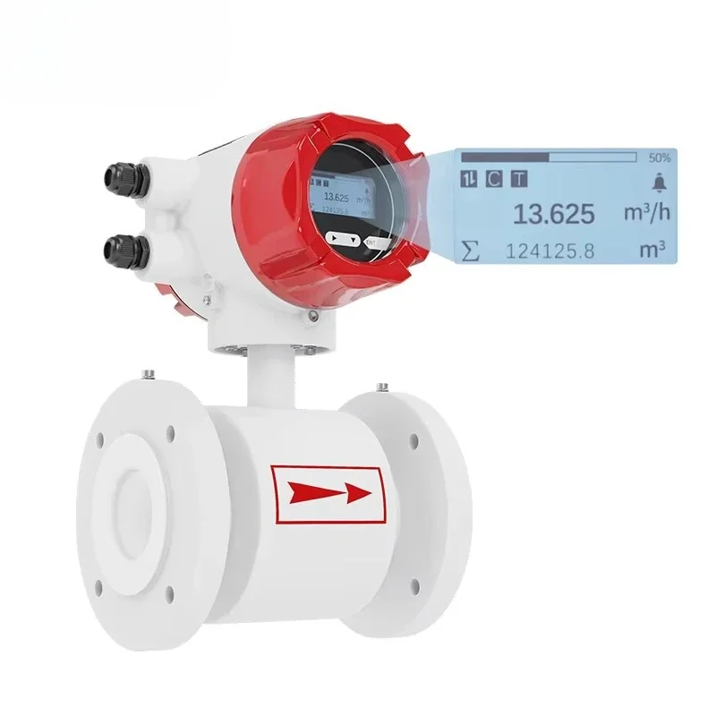 

Custom Liquid Flowmeter IOT Remote Real-Time Industrial Process Monitoring Electromagnetic Flow Meter with ATEX Certified
