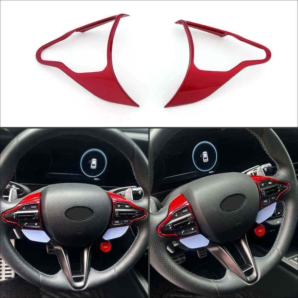 

Car Interior Styling Steering Wheel Button Cover Trim For Hyundai Elantra CN7 N Veloster-N Kona N i20N i30N