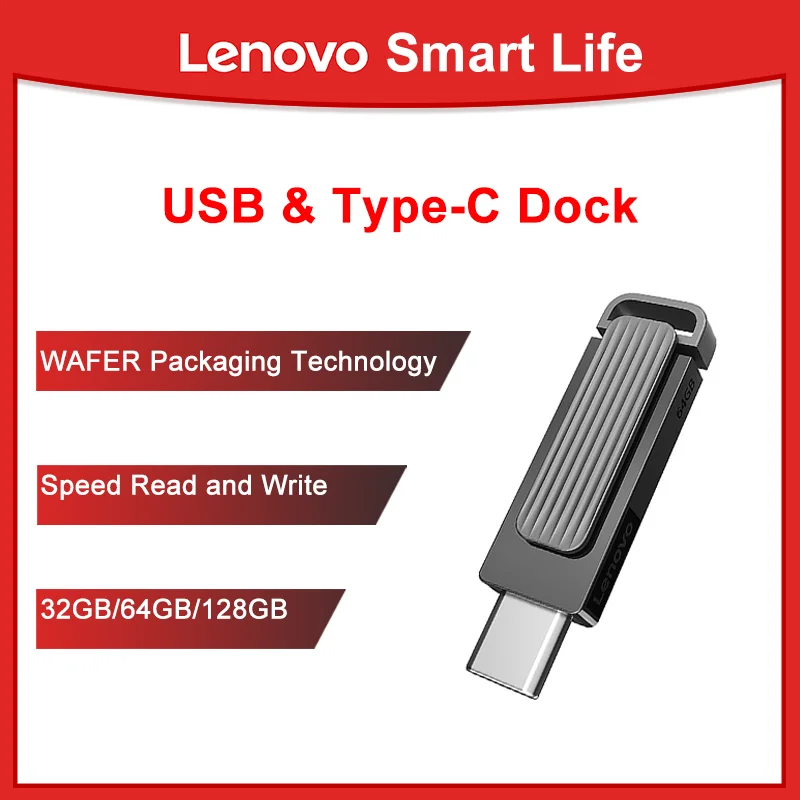 

Lenovo USB Flash Disk X3C Max Dual Interface 32 GB / 64 GB / 128 GB Read 80-100 Mb/s Write 15 To 30 Mb/S