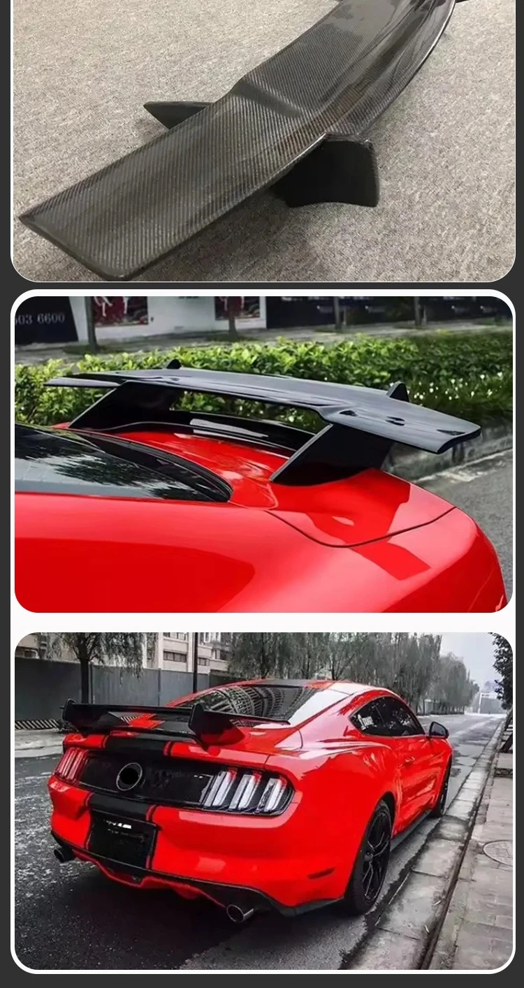 

Ford, Mustang, Carbon Fiber Tail, Fixed Wing, Rear Spoiler for 2014-2022 Accesorios Para Vehículos