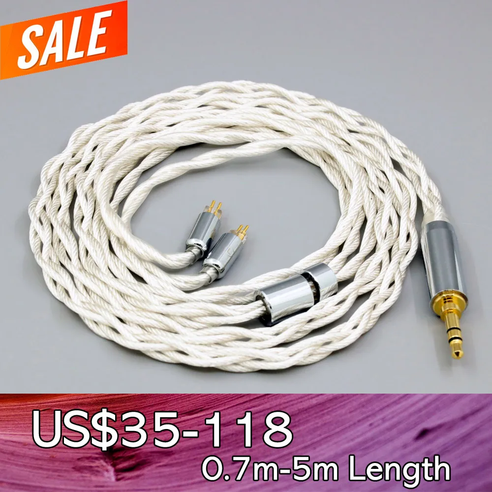 

For Earsonics S-EM6 V2 S-EM9 VELVET V2 ES2 ES3 ES4 ES5 ES6 EM10 EM32 Graphene 7N OCC Silver Plated Type2 Earphone Cable