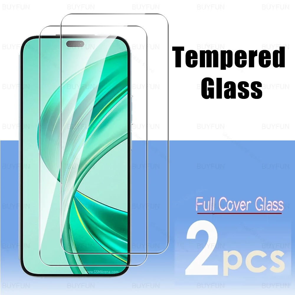 2Pcs Tempered Glass For Honor X8b Full Cover Glass For Honor X8b 4G HonorX8b Honer X 8b X8 B 2024 6.7inch Screen Protector Film