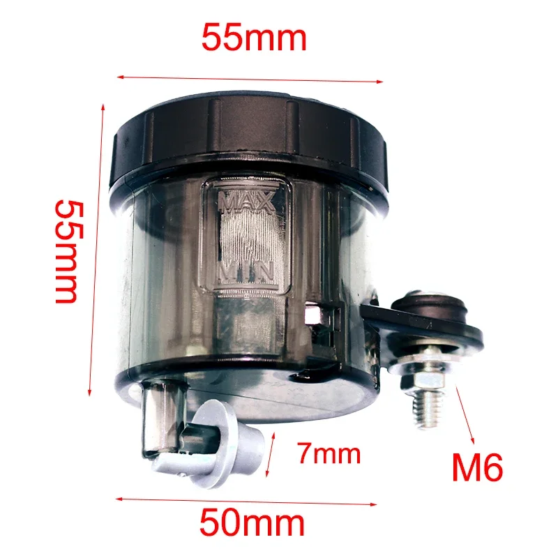 Universal Motorcycle Lever Brake Oil Tank Front Brake Clutch Fluid Bottle Master Cylinder Oil Reservoir Tank Cup With Holder image 6
