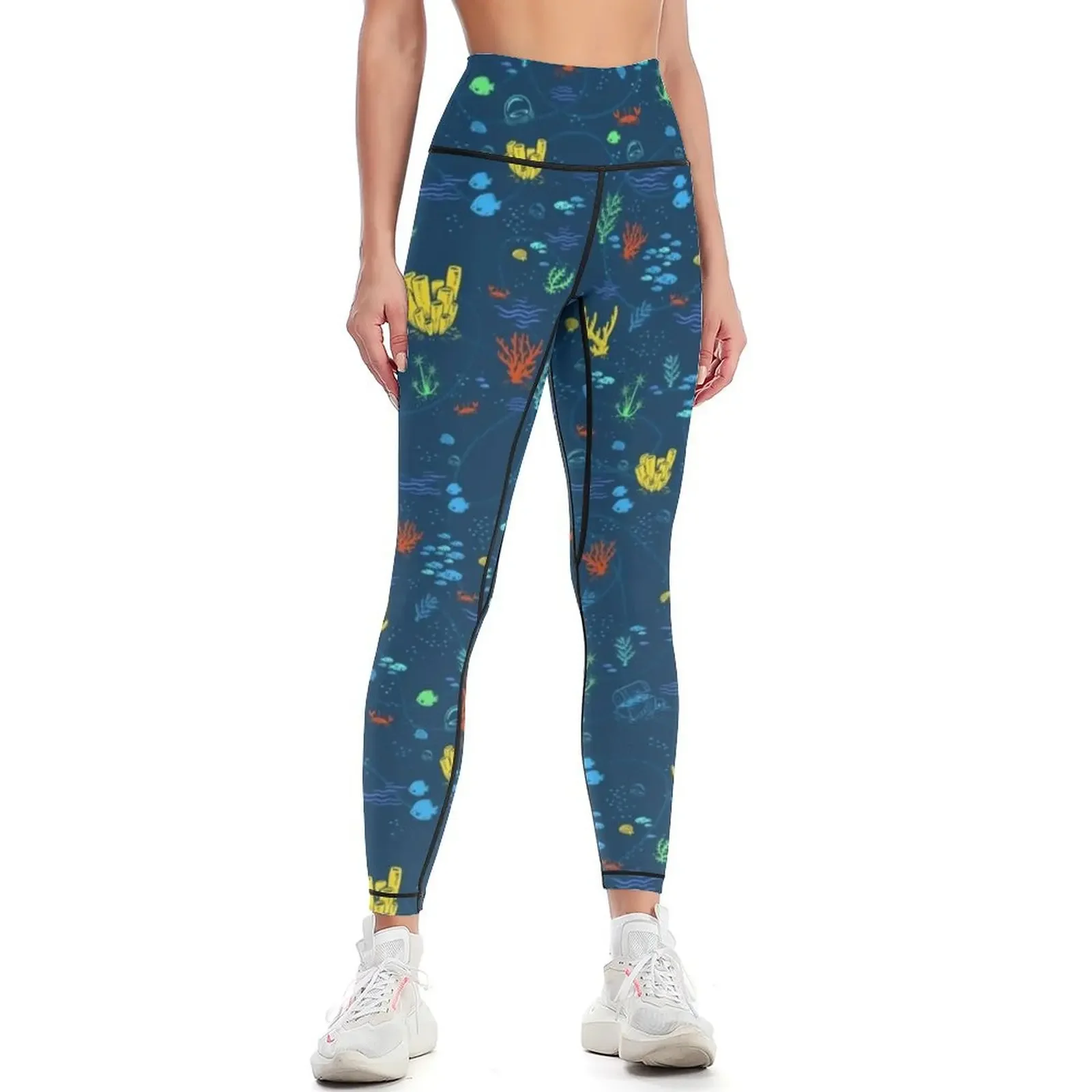 

Deep Sea Rainbow Leggings legging gym gym clothing gym pants Golf wear Womens Leggings