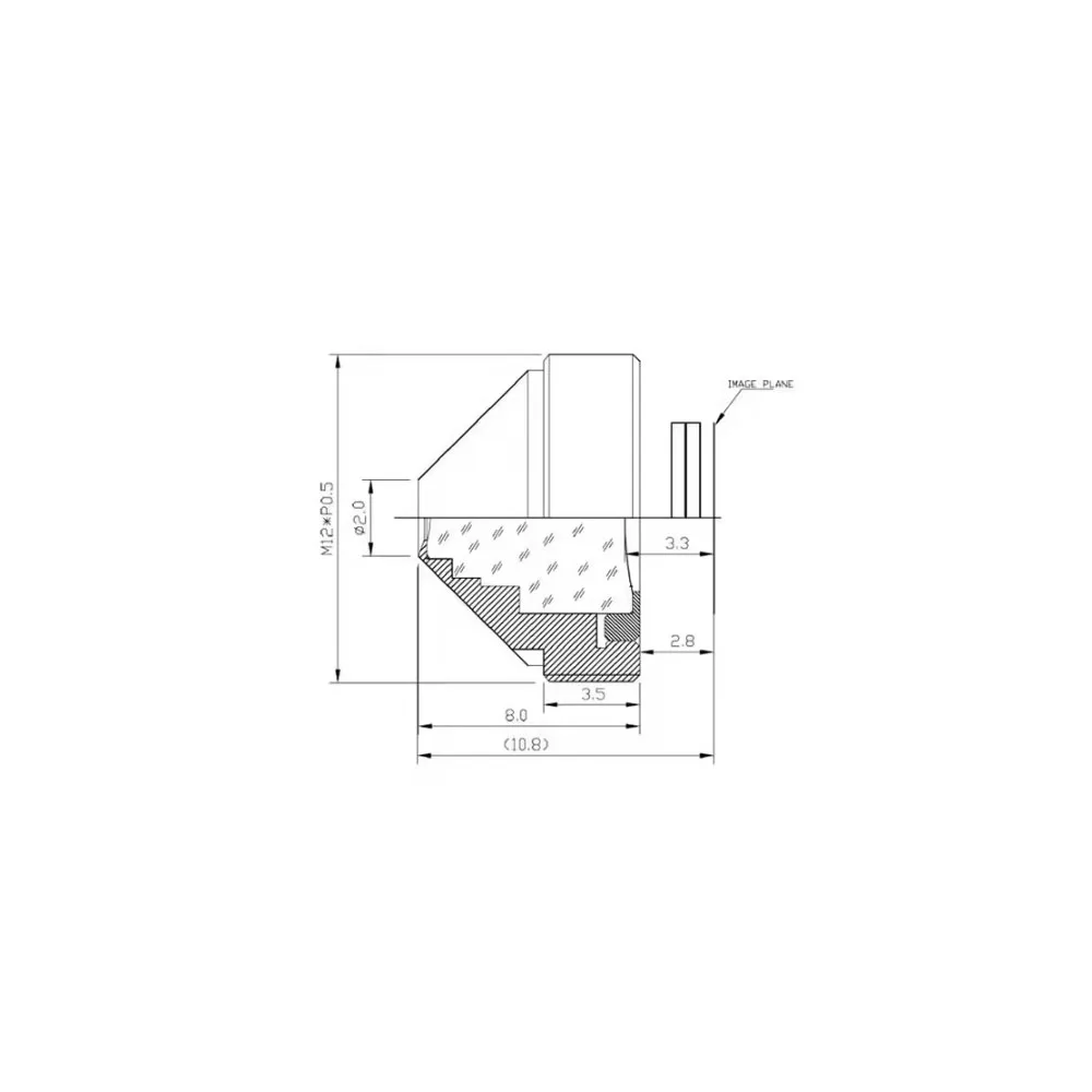 HD CCTV lens Pinhole 2.5 MM M12 * 0.5 Mount 1/3 \