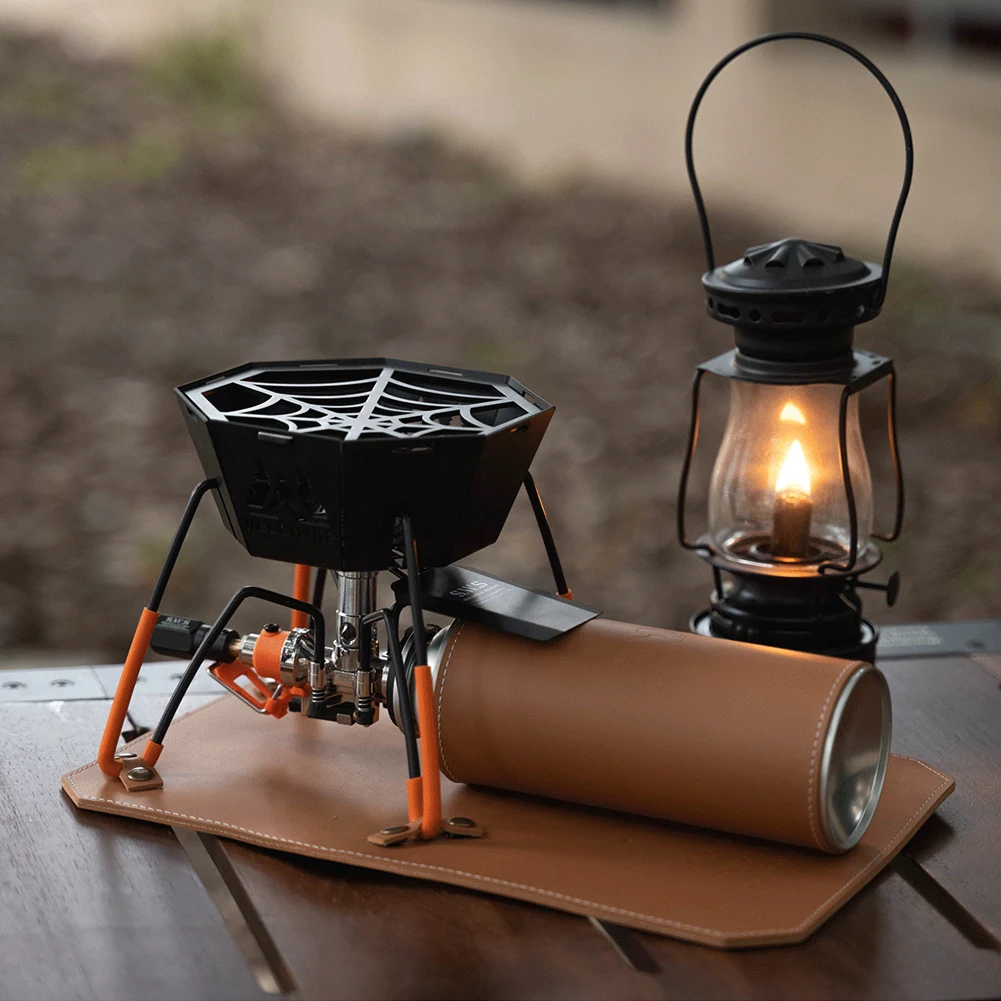 

Подушка для плиты-паука из искусственной кожи, защитный чехол для газового баллона для кемпинга, подставка для плиты ручной работы для Soto ST-310, аксессуары для плиты