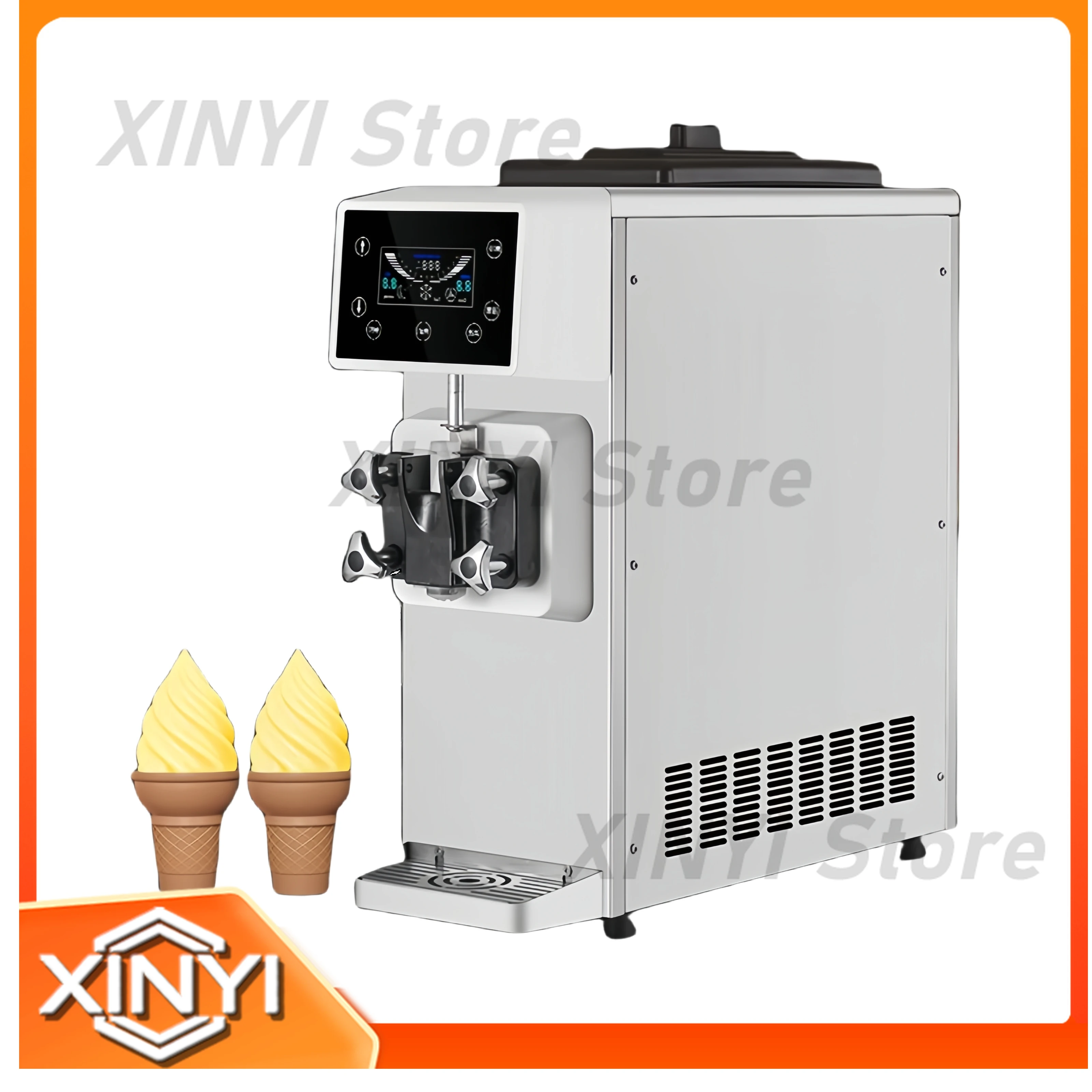 Commercial Single Head Fully Automatic Yogurt Ice Cream Machine for 220V Small Space Dessert Milk Tea Shop Use ice cream
