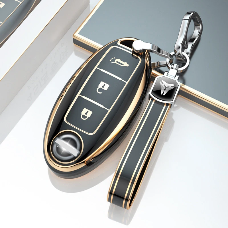 Auto Shell Fob for Nissan Qashqai X-Trail T31 T32 Juke J10 J11 Tiida Altima Pathfinder Kicks for Infiniti TPU Car Key Case Cover