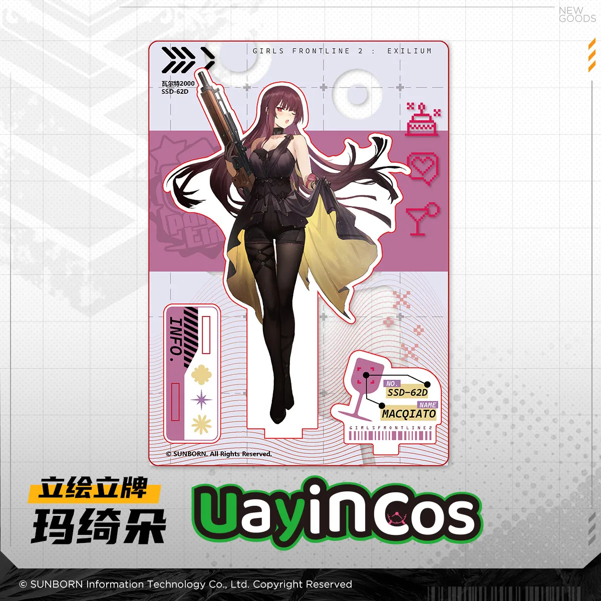 

In stock Original Vepley Klukai Vepley GIRLS' FRONTLINE 2:EXILIUM Acrylic Stand Ornament Doll Anime Figure Game Toy Kids Gifts