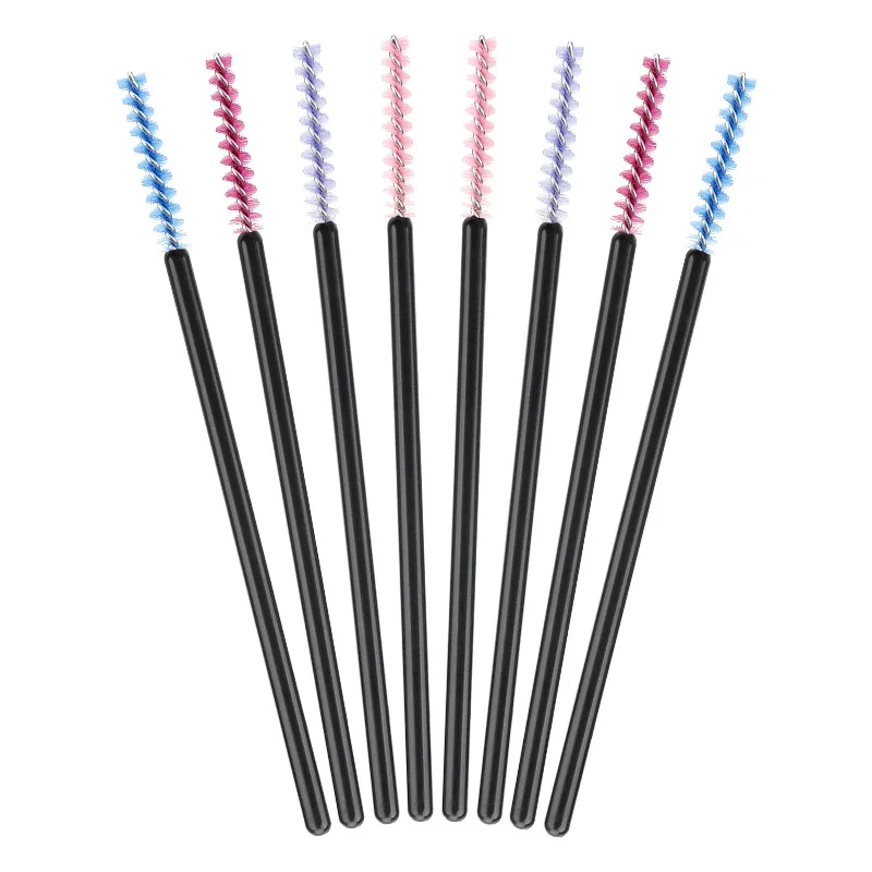 Brosses à cils jetables en Nylon, 50 pièces/sac, brosse à sourcils, Extension de cils, baguettes de Mascara, ensemble de pinceaux cosmétiques, outils de maquillage de beauté