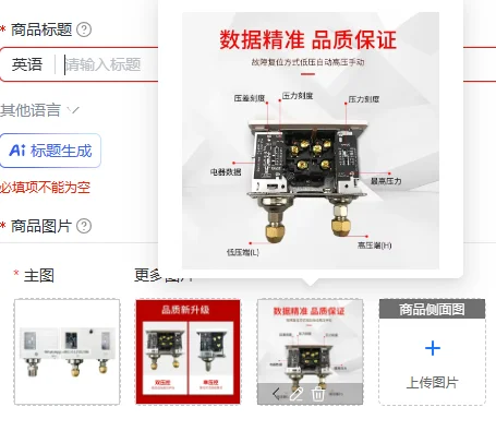 Automatic Reset Pressure Switch for Water Pump, Air Pump, Booster Pump & Air Compressor