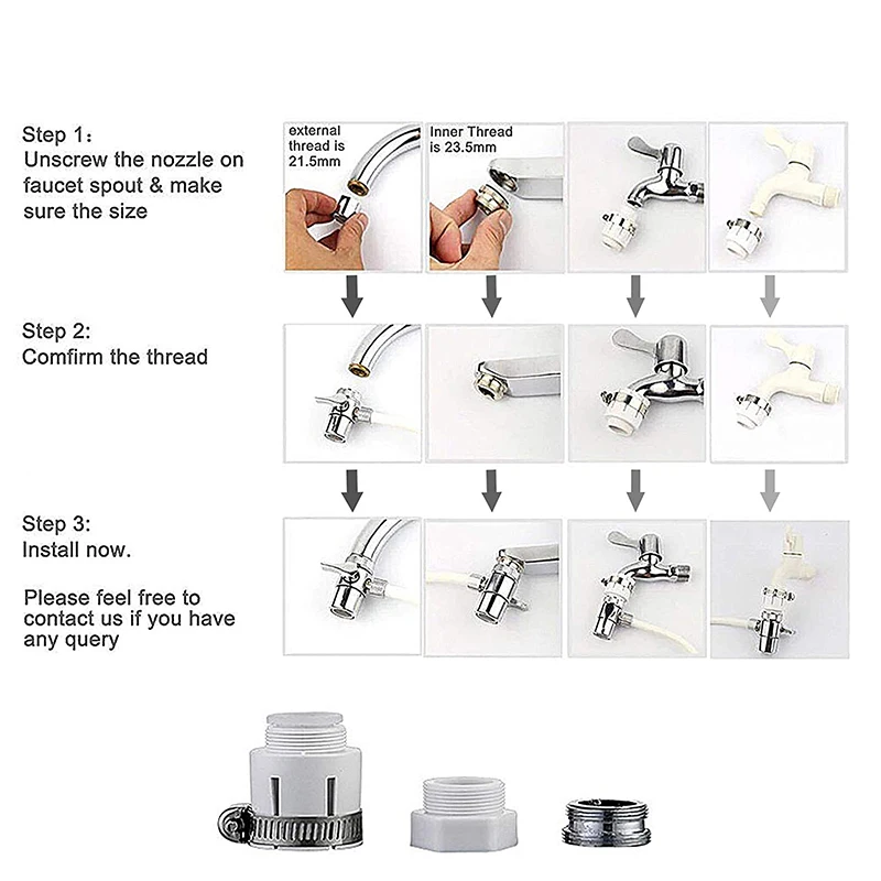 Faucet Water Filter, Tap Water Purifier 8 Layer Purification Ceramics Remove Heavy Metals, Fluoride, Suitable