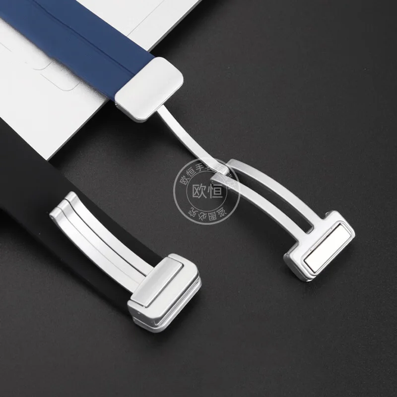 EFR-S108D Magnetic Buckle Soft Silicone strap For Casio EFR-S108 Series Modified Raised Mouth Waterproof Silicone watchband