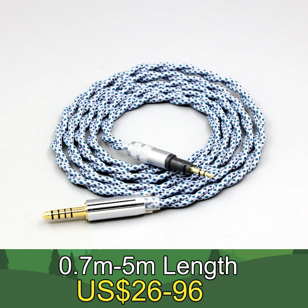 99% Pure Silver Mix Graphene OCC Shielding Earphone Cable For Sennheiser Momentum 1.0 2.0 Headphone LN008671