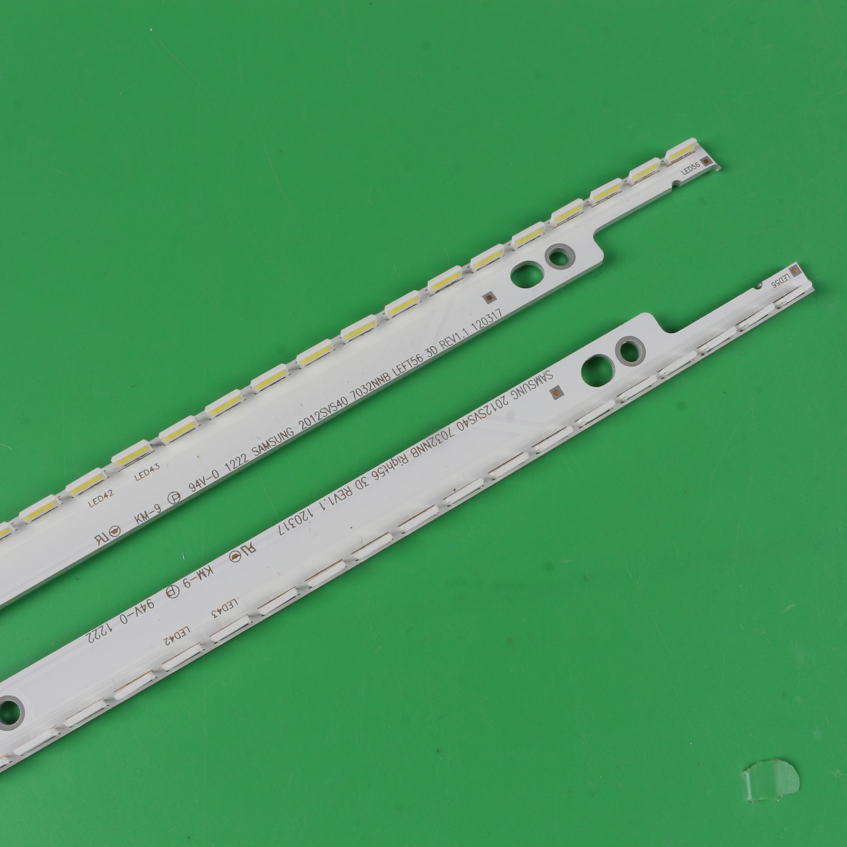 LED backlight strip(2) 40NNB 2D 3D-7032LED-MCPCB-R L V1GE-400SMB-R3 V1GE-400SMA-R3 BN96-21461A BN96-21460A UE40ES6560 UE40ES5530