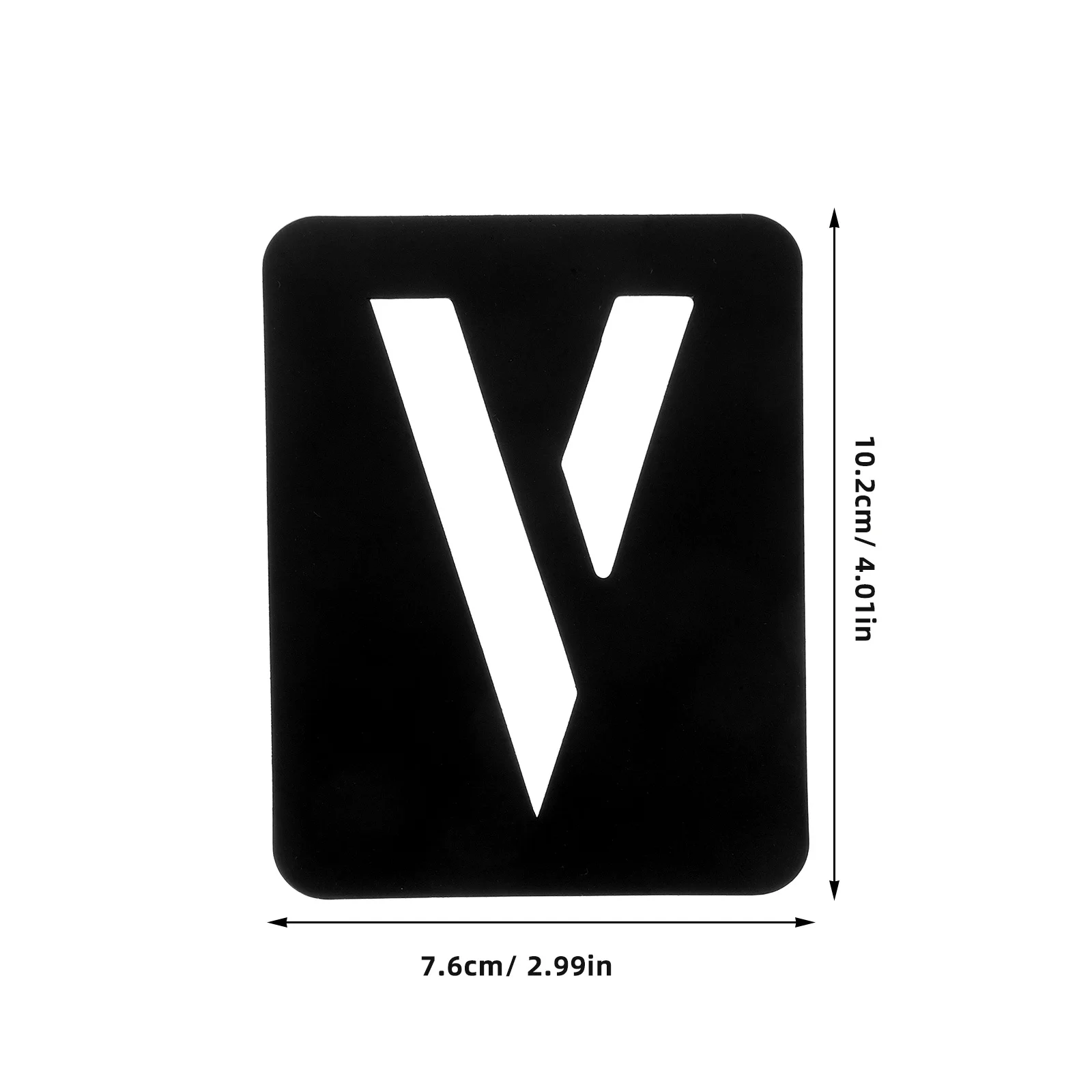 42 قطعة من استنسل أرقام الحروف البلاستيكية المجوفة DIY جدار الأثاث اللوحة قوالب الأبجدية رذاذ الطلاء الاستنسل