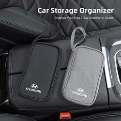 Auto Driver's License Phone Storage Bag Car Key Pack For Hyundai Genesis N-LINE I10 I20 I30 I40 IX20 IX35 Kona Getz Veloster