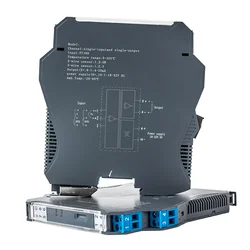 Fabryka RTD pt100 przekaźnik temperatury montowany na szynie din 1 w 1 out wysoka dokładność 4-20mA pt100 przetwornik temperatury