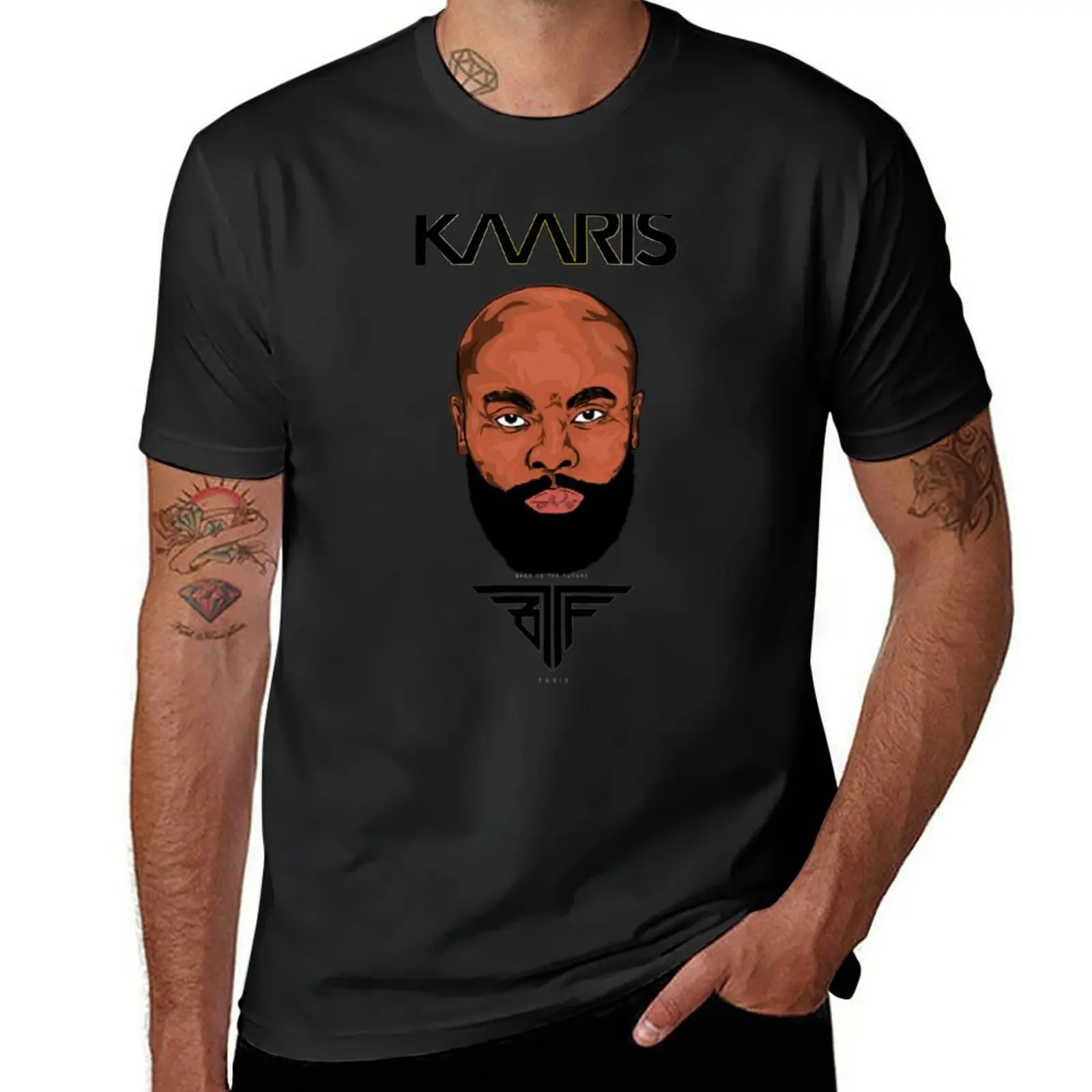 Copie de KAARIS OR NOIR BACK TO THE FUTUR T-Shirt summer top funnys sweat shirts, men