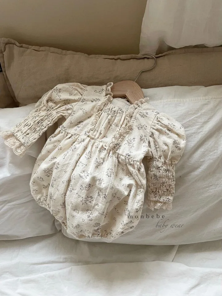 

2026 Spring New Baby Long Sleeve Bodysuit Infant Girl Cute Lace Collar Floral Princess Jumpsuit Cotton Newborn Clothes 0-24M