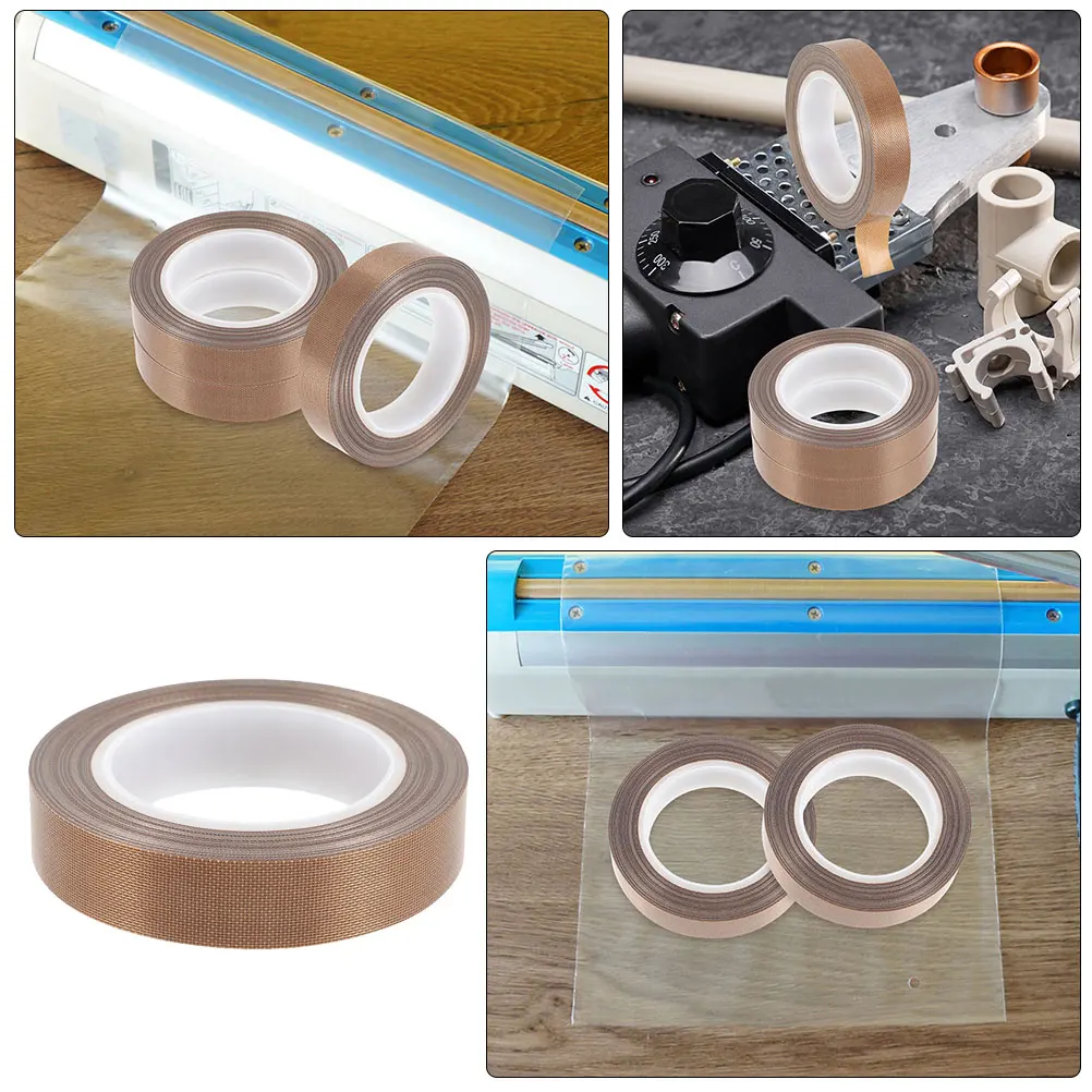 

2 Rolls 10M Ptfe Sealing Heat Insulation Wear Resistant High Temperature Hand Vacuum Sealer Replacement Tape For Food Container