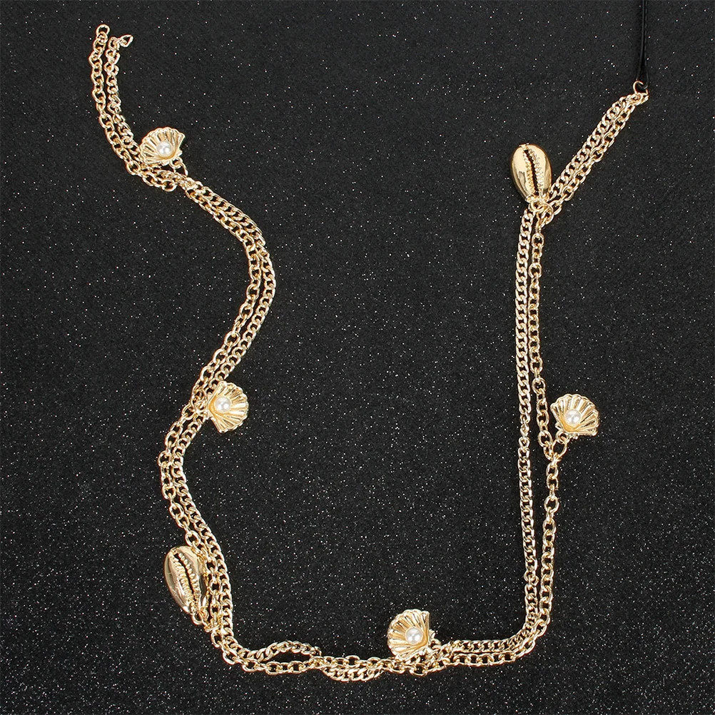 

5Pcs Alloy Hair Chains Shell Clips Tassel Hairpin Gold Braid Weave Women Hair Accessories Braids Hairstyles Fashion