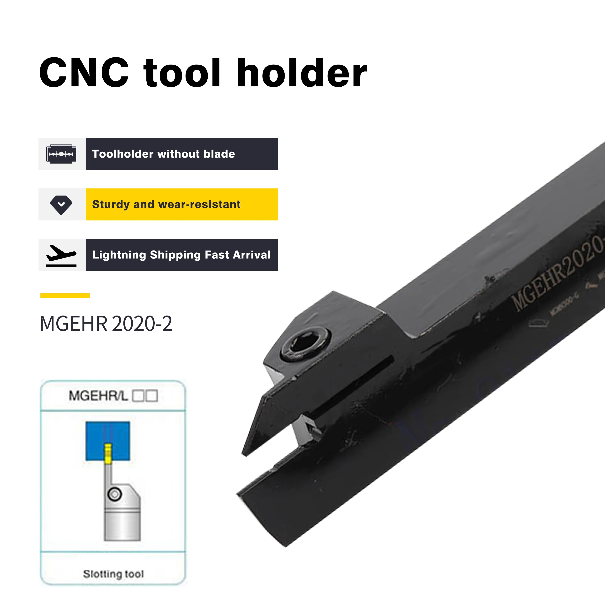 MGEHR2020-1.5 MGEHR2020-2 CNC Lathe Tools Holder Boring Bar MGEHL2020-2.5 MGEHR2020-3 External Grooving Turning Tools, For MGMN