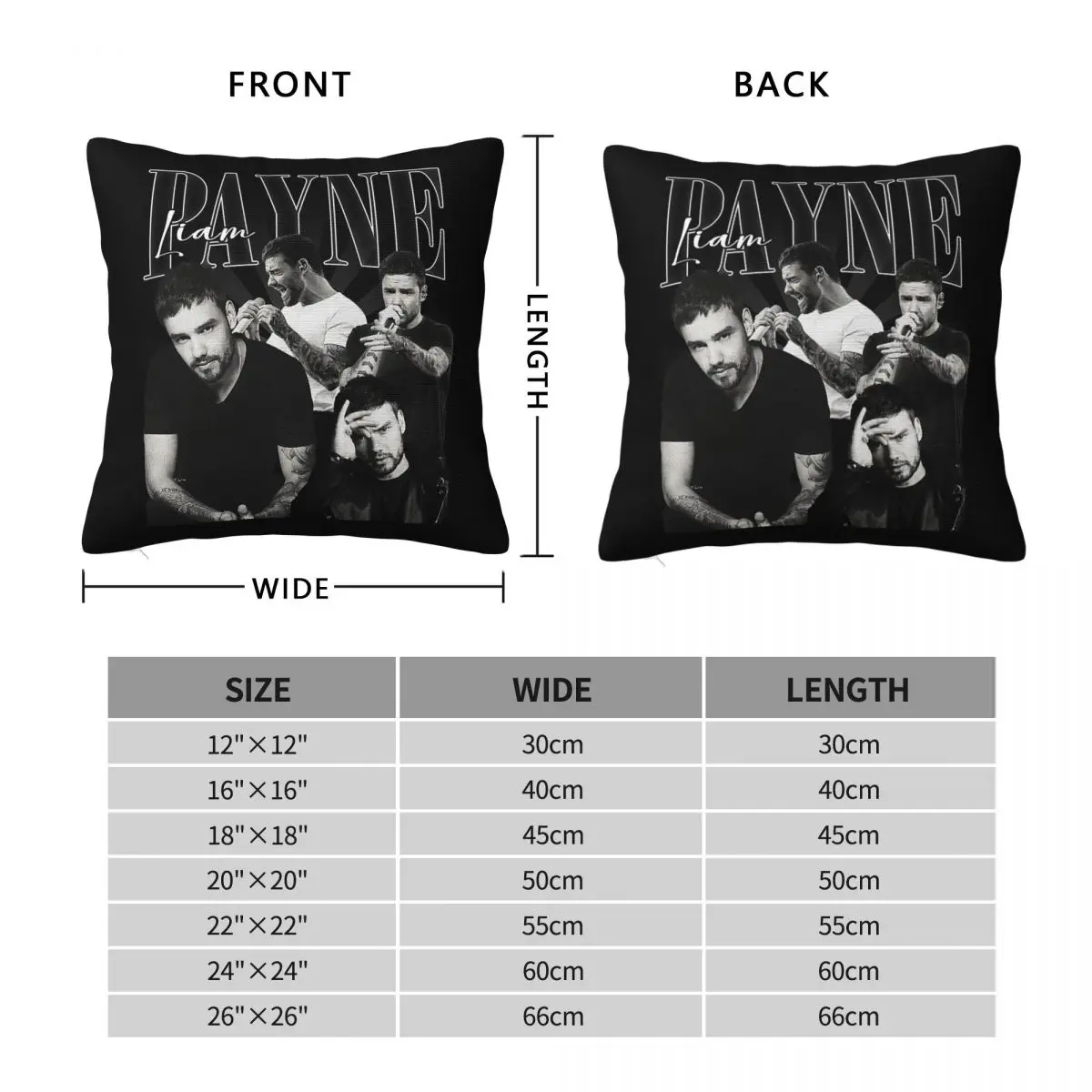 Rip Liam Payne Music Pillowcase Polyester Linen Velvet Printed Zip Decorative Pillow Case Sofa Seater Cushion Case