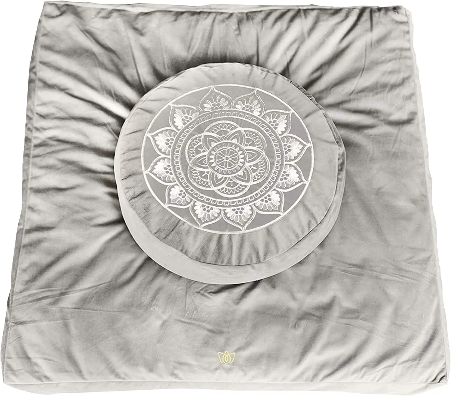 

Meditation Cushion - Comfortable Floor Pillow - Traditional Tibetan Meditation Pillow with Beautiful Velvet Cover - Large Floor