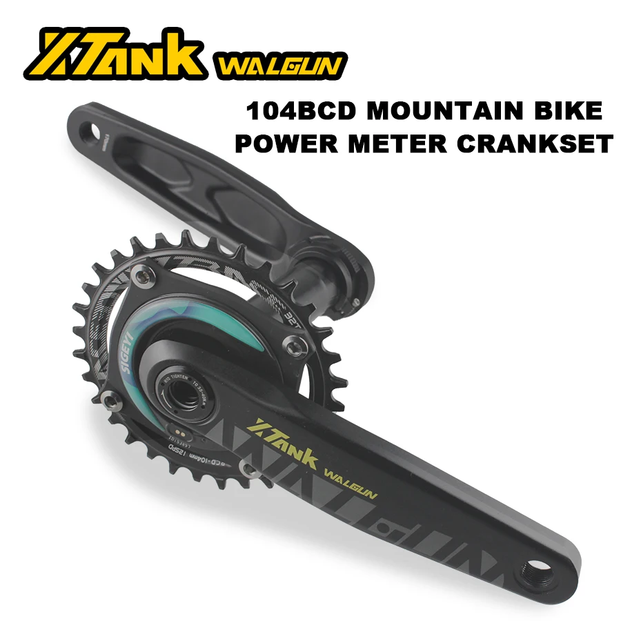 WALGUN Crankset SIGEYI Power Meter 170mm 175mm chainring 104BCD 32T To 52T With DUB Bottom bracket Crankset Parts SRM