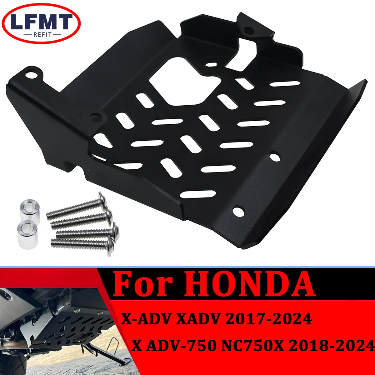 

For Honda NC750X XADV750 X ADV 2017 2018 2019 2020 2021 2022 2023 Motorcycle Skid Plate Bash Frame Guard Engine Cover Protection
