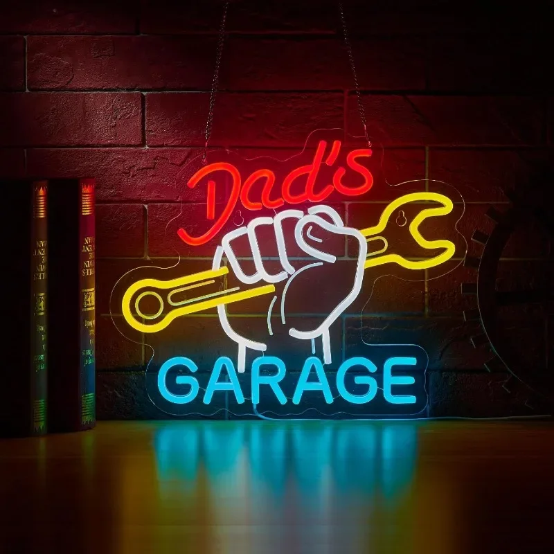 

Wrench Neon Sign For Wall Decor LED Neon Light Suitable For Garage Christmas Party Bedroom Man Cave Garage Auto Repair Shop