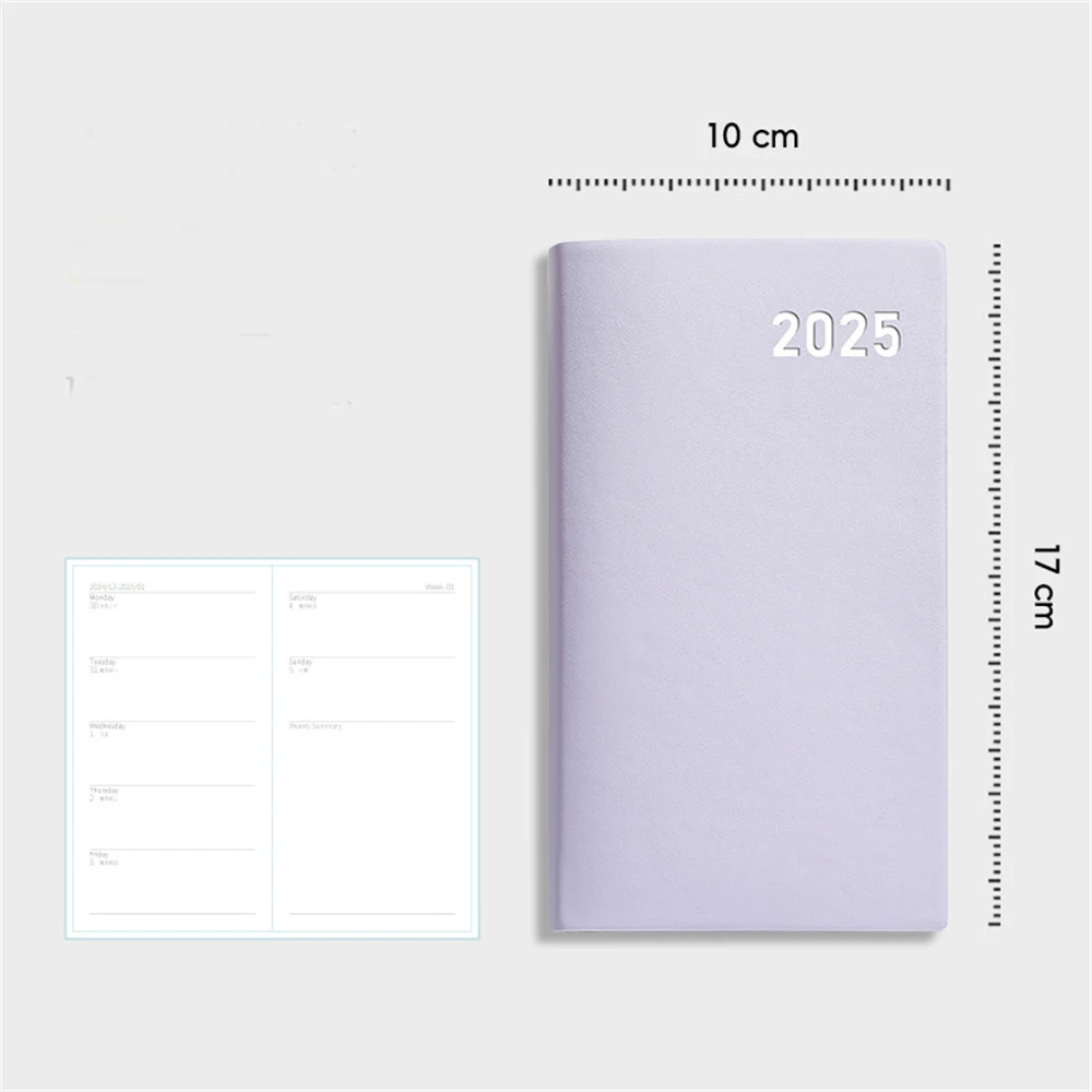 2025 A6 Planner Notebook 365 Days Calendar Agenda Planner Diary Notepad Weekly Goal Habit Back To School Schedules Stationery